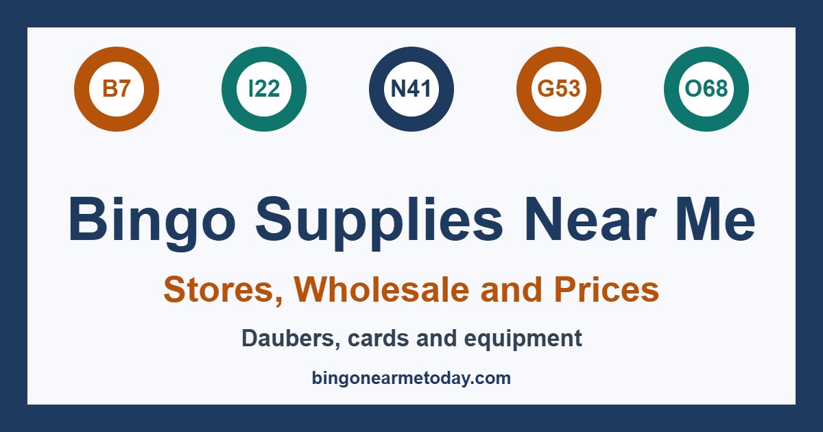 Where to buy bingo supplies: daubers, cards and equipment, with prices